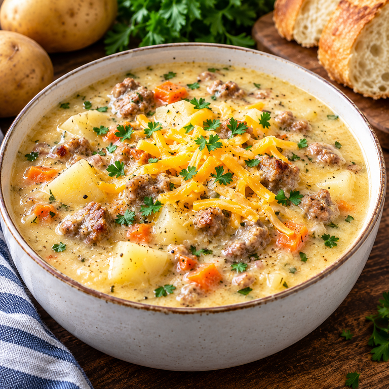 The Ultimate Rustic Sausage and Potato Soup