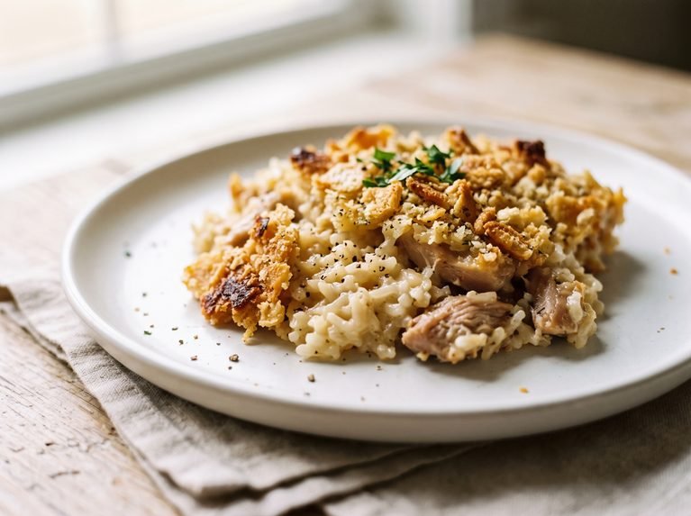 The Ultimate Classic Campbell’s Chicken and Rice Casserole
