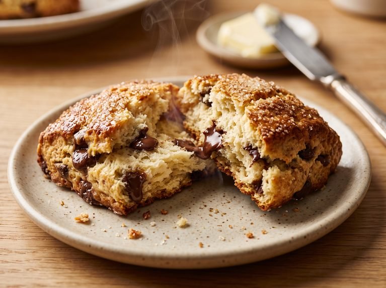 Best Ever Homemade Chocolate Chip Scones Recipe