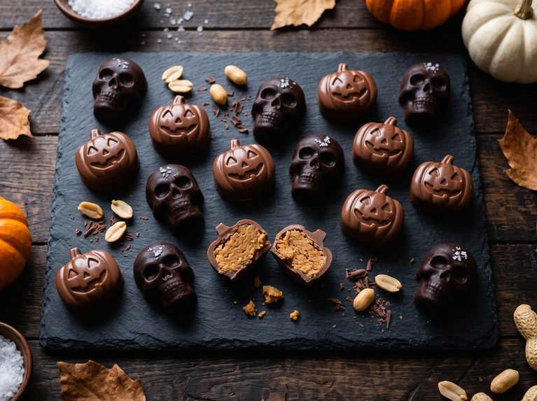The Ultimate Homemade Halloween Candy Recipes: Peanut Butter Pumpkins & Salted Caramel Skulls